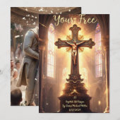 Hochzeitskarte Einladung (Vorne/Hinten)