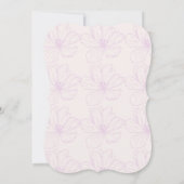 Hochzeitskarte Einladung (Rückseite)