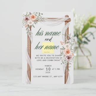 Hochzeitskarte Einladung