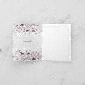 Hochzeitskarte Einladung (Innenseite)