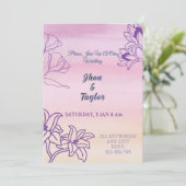 Hochzeitskarte Einladung (Stehend Vorderseite)