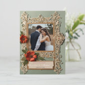 Hochzeitskarte Einladung (Stehend Vorderseite)