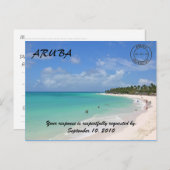 Hochzeitskarte Einladungspostkarte (Vorne/Hinten)