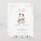 Hochzeitskarte Feiertagskarte (Vorne/Hinten)