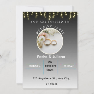 Hochzeitskarte Feiertagskarte