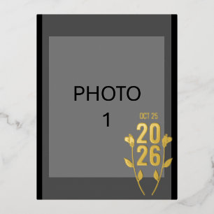 Hochzeitskarte Folien Feiertagspostkarte