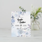 Hochzeitskarte Folien Feiertagspostkarte (Stehend vorne)