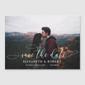Hochzeitskarte Foto Save the Date Magnetkarte (Vorderseite)