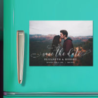 Hochzeitskarte Foto Save the Date Magnetkarte