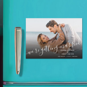 Hochzeitskarte Foto Save the Date Magnetkarte