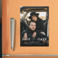 Hochzeitskarte Foto Save the Date Magnetkarte