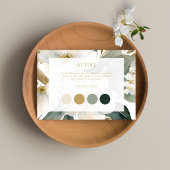 Hochzeitskarte für Aquarellgoldfolien RSVP Karte