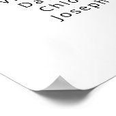 Hochzeitskarte für Bienenflora Poster (Ecke)