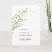 Hochzeitskarte für blühende Branchen - Limon