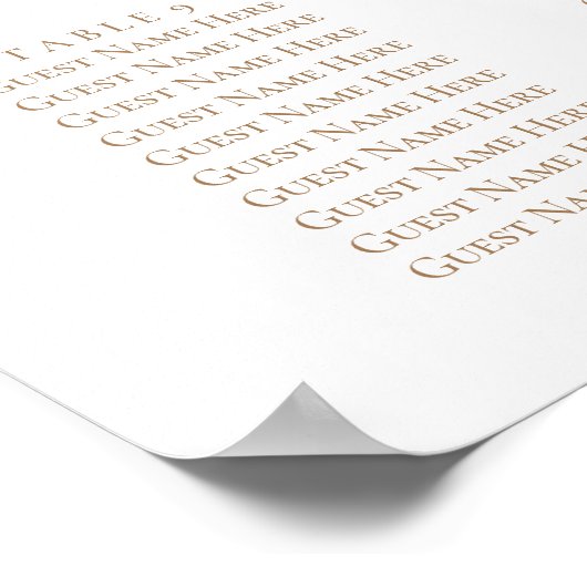 Hochzeitskarte für Blume Poster (Ecke)