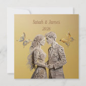 Hochzeitskarte für Braut und Groom (Vorderseite)