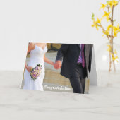 Hochzeitskarte für Braut und Groom Karte (Gelbe Blume)