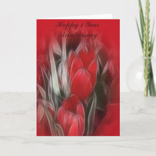 Hochzeitskarte für das erste Jahr Karte