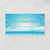 Hochzeitskarte für das Tropical Beach Begleitkarte (Rückseite)