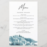 Hochzeitskarte für den Blauwald