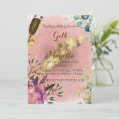 Hochzeitskarte für den Blumenkohl Einladung (Stehend Vorderseite)