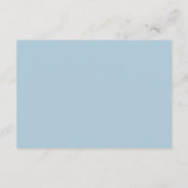 Hochzeitskarte für den Schneewald Begleitkarte (Rückseite)