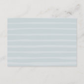 Hochzeitskarte für die Hochzeitsempfehlung an der Einladung (Rückseite)