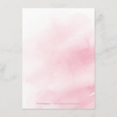 Hochzeitskarte für die Hochzeitsnacht Begleitkarte (Rückseite)