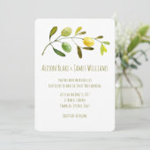 Hochzeitskarte für die Olive Branch Einladung (Stehend Vorderseite)