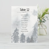 Hochzeitskarte für die Tischnummer (Stehend Vorderseite)
