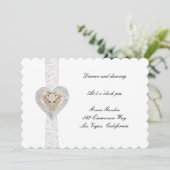 Hochzeitskarte für Einhorn und Spitzen Einladung (Stehend Vorderseite)