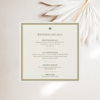 Hochzeitskarte für Elfenbein und Gold Border Einladung