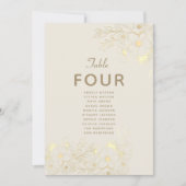 Hochzeitskarte für Elfenbeingolden (Vorderseite)
