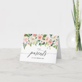 Hochzeitskarte für Eltern, Beibehalten, Hinweis Karte