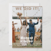 Hochzeitskarte für Foto Fun Magazine hinzufügen (Vorderseite)