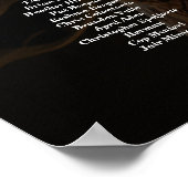 Hochzeitskarte für Fotos, elegant 15 Tische Poster (Ecke)