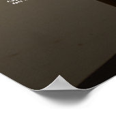 Hochzeitskarte für Fotos, elegant 18 Tische Poster (Ecke)