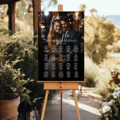 Hochzeitskarte für Fotos, elegant 20 Tische Poster