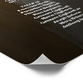 Hochzeitskarte für Fotos, elegant 20 Tische Poster (Ecke)