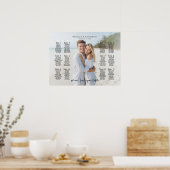 Hochzeitskarte für Fotos, modern Poster (Küche)