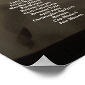 Hochzeitskarte für Fotos Poster (Ecke)