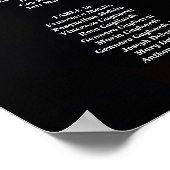 Hochzeitskarte für Fotos Poster (Ecke)