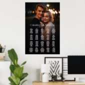 Hochzeitskarte für Fotos Poster (Heimbüro)