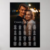 Hochzeitskarte für Fotos Poster (Vorne)