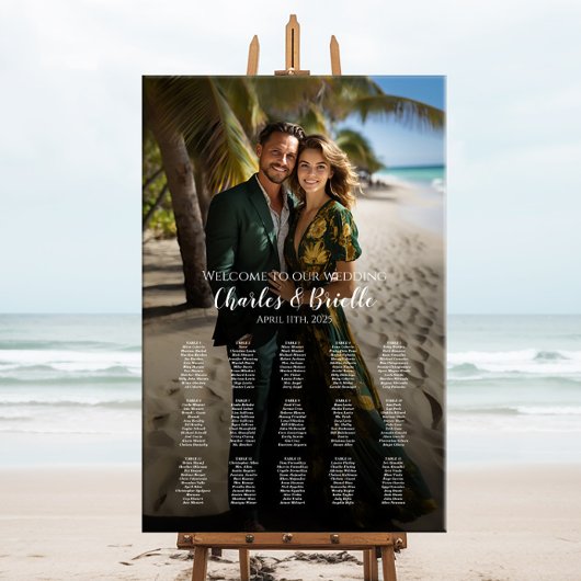 Hochzeitskarte für Fotos Poster