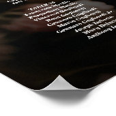 Hochzeitskarte für Fotos Poster (Ecke)