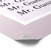 Hochzeitskarte für frische Lavendel Poster (Ecke)