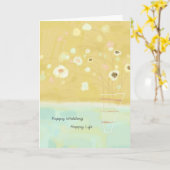 Hochzeitskarte für Glückwünsche Karte (Gelbe Blume)