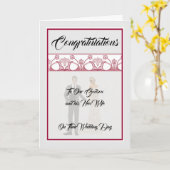 Hochzeitskarte für Godson & New Ehefrau Karte (Gelbe Blume)