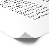 Hochzeitskarte für Gold-Glitzer und Navy-Agate Poster (Ecke)